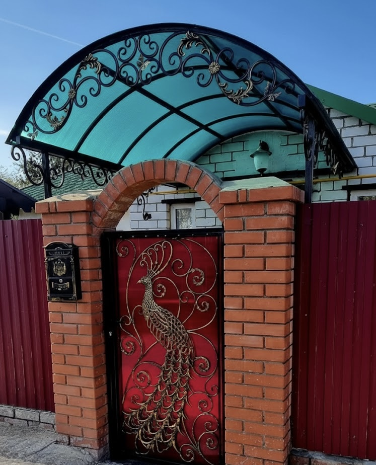 Козырек из поликарбоната, п.Мирный